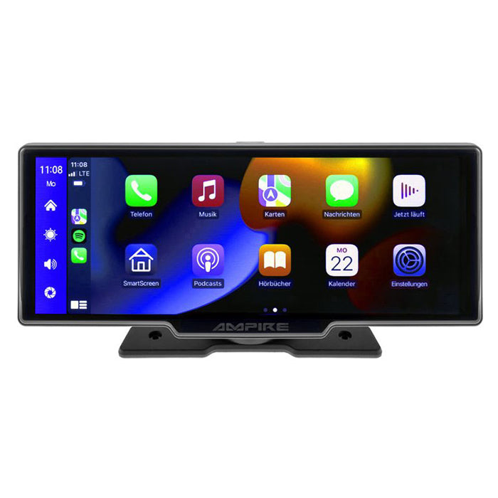 Ampire, 10" Skærm Med Carplay Android Auto AHD Dashcam