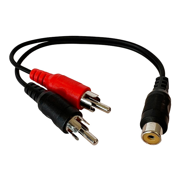 AutoPro, Aurora RCA Splitter Adapter, 2-Mand til 1-Kvinde, 0.2m