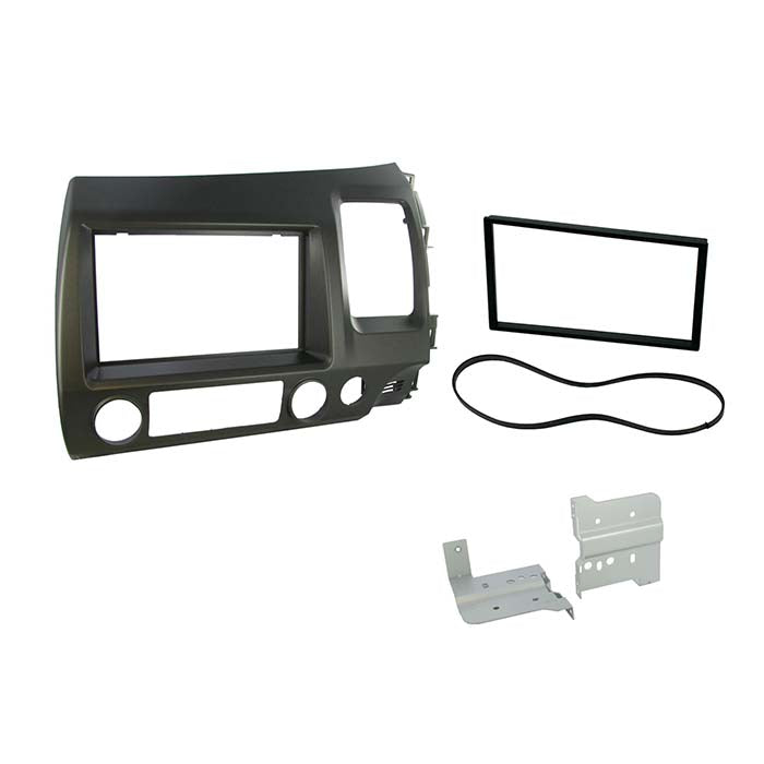 Connects2, 2-DIN Dashboard Plate for Honda Civic 2006-2011, Grey