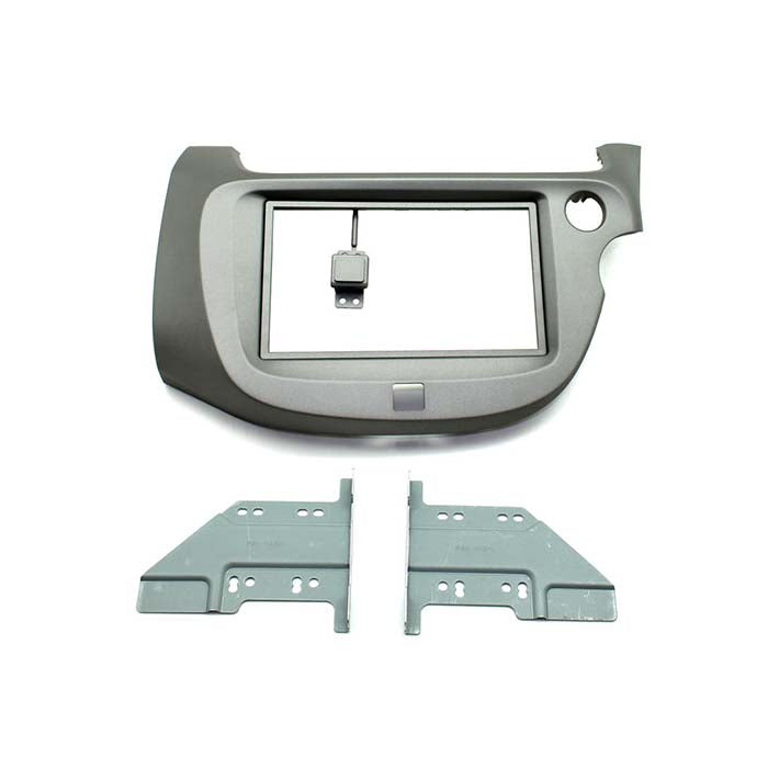 Connects2, 2-DIN Fascia Plate for Honda Jazz 2009-2013 Light Grey