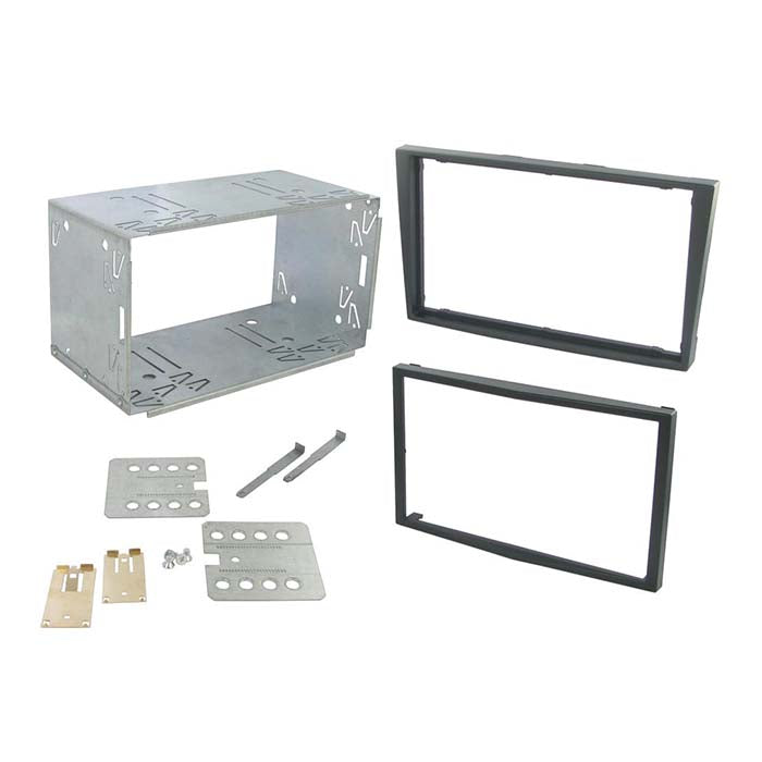 Connects2, 2-DIN Fascia Plate for Vauxhall - Metallic Charcoal