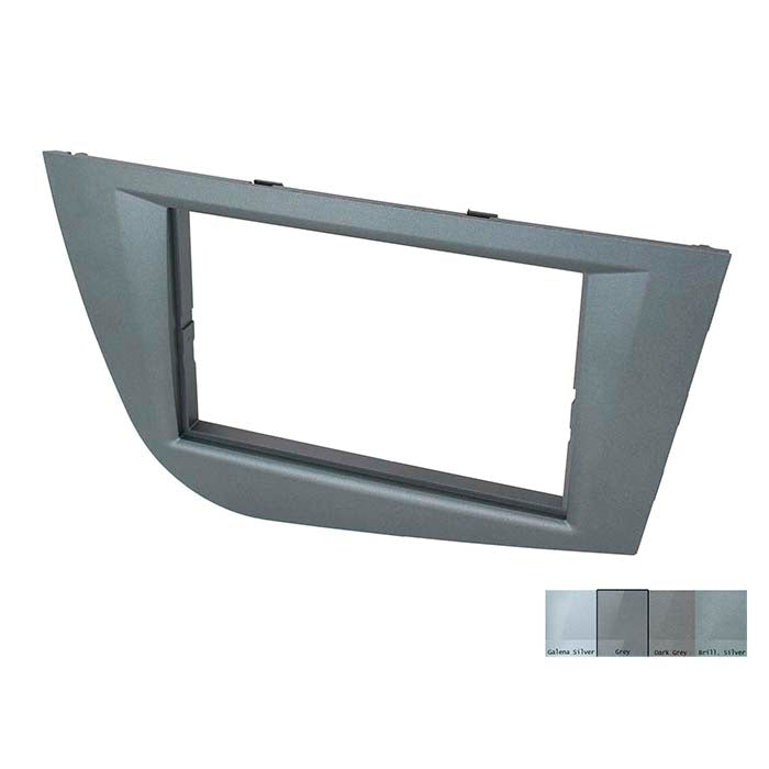 Connects2, Grey Car Radio Frame for Seat Leon 2005-2012