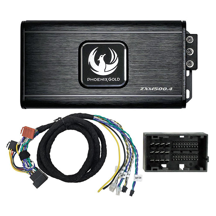 PhoenixG Fiat Power-Up Kit - 500W 4x125W Plug and Play Amplifier