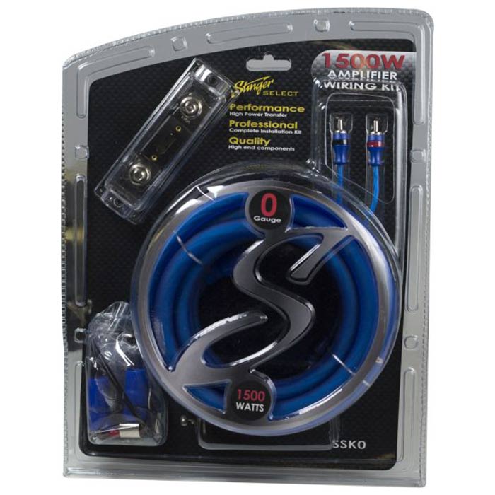 Stinger, High-Power 1500W 2-Kanal Kabelkit 1/0GA