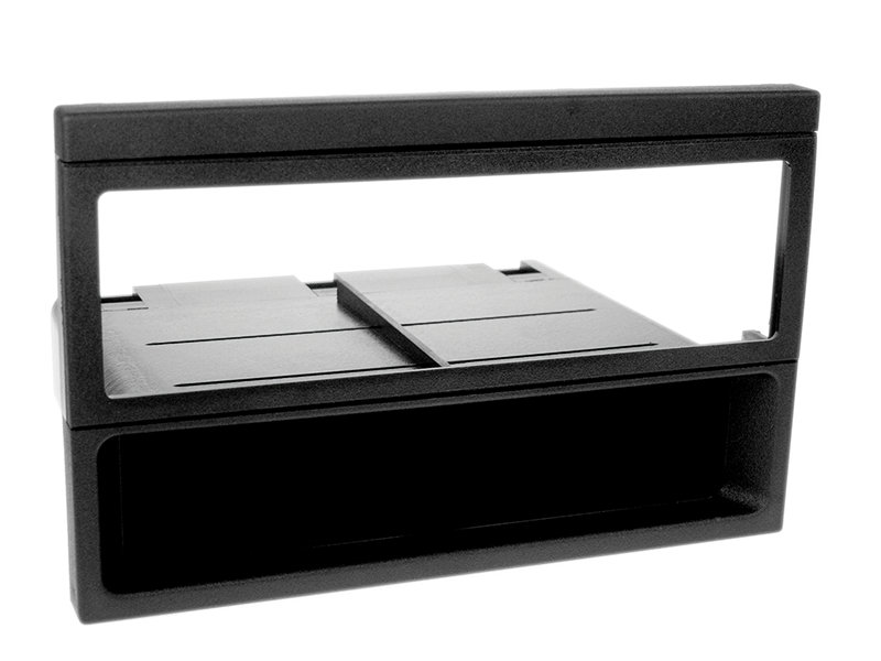 ACV, Mazda 1-DIN Facia Plate med Opbevaringsrum, Sort (2001-2004)