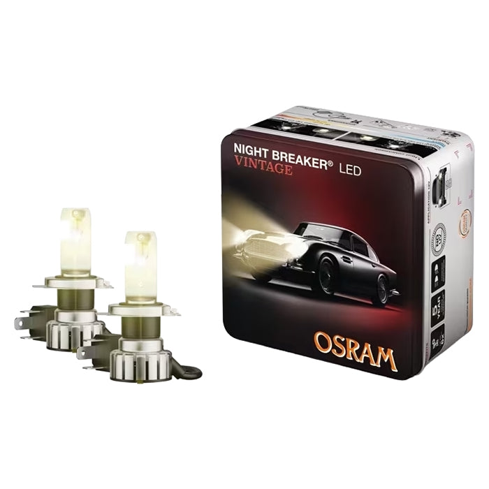 Osram, Night Breaker Led Vintage H4 ECE +330% - Sæt