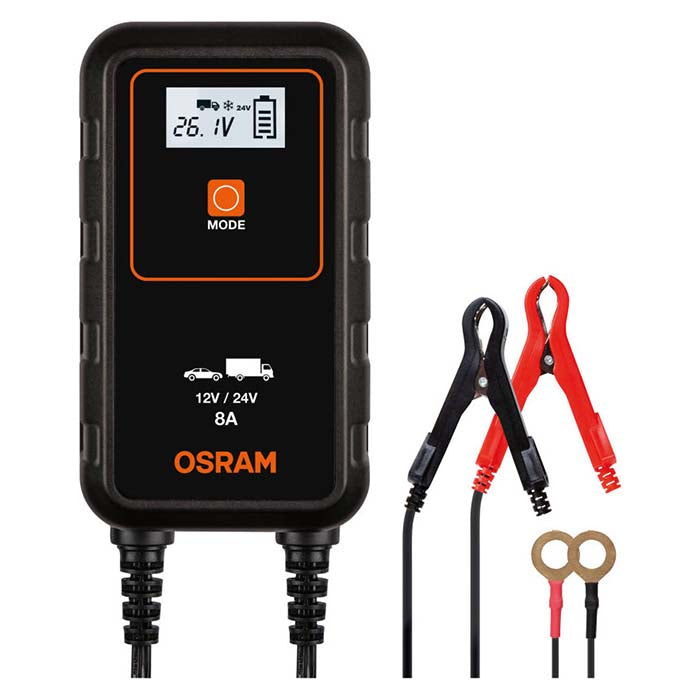 Osram, SmartCharge 8A - Universel Batterilader 12V/24V