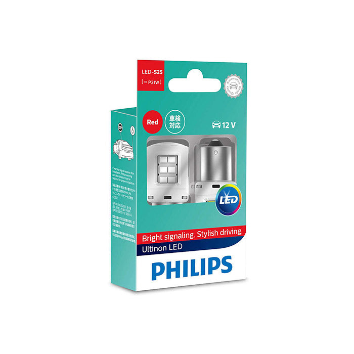 Philips, Ultinon LED Blinklys P21 Rød 12V (2 stk.)