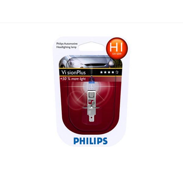 Philips, Visionplus H1 55W 12V - 1 Stk.