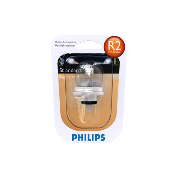 Philips, R2 Bilpære 12V 45/40W P45t-41