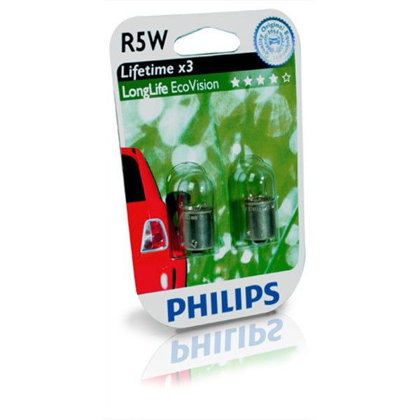 Philips, Longlife Ecovision R5W 12V - Sæt