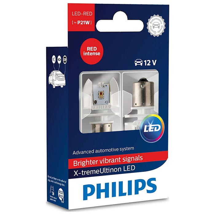 Philips, X-tremeUltinon LED Bremselys P21W 12V (2-pak)