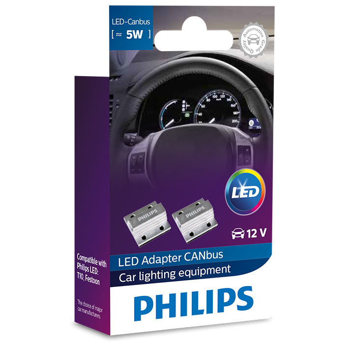 Philips, LED CANBus Advarselsafbryder 5W 12V 2-pak