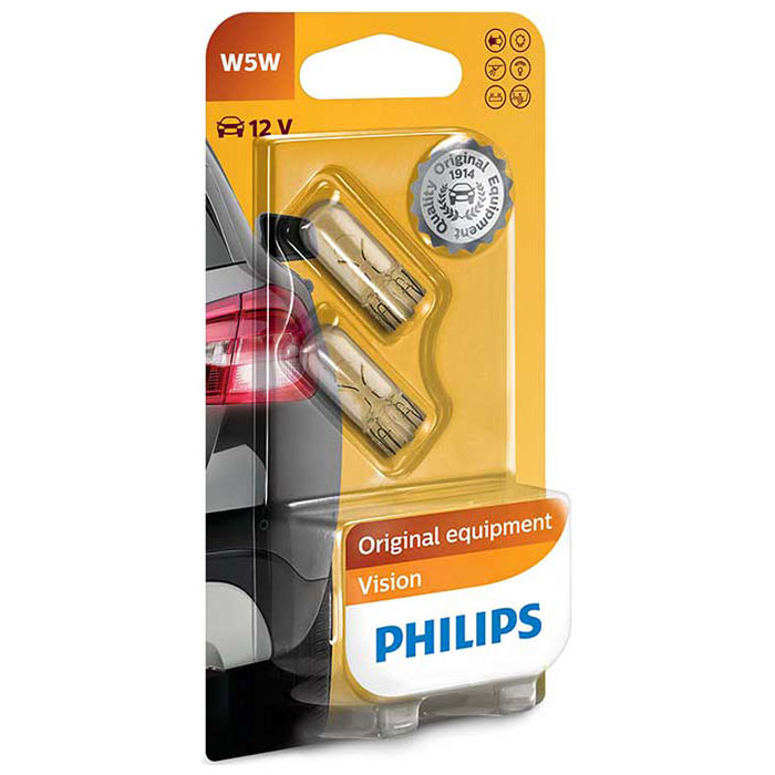 Philips, Vision W5W 12V 5W Signal- og Interiørlys