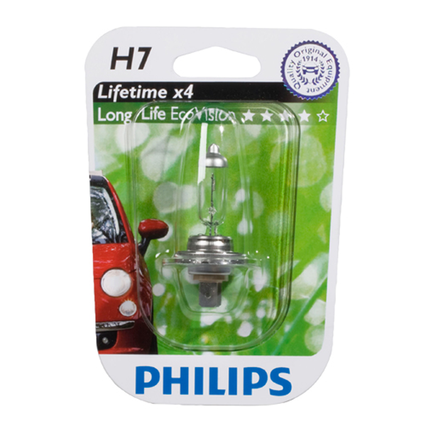 Philips, H7 LongLife EcoVision Bilpære 12V 55W