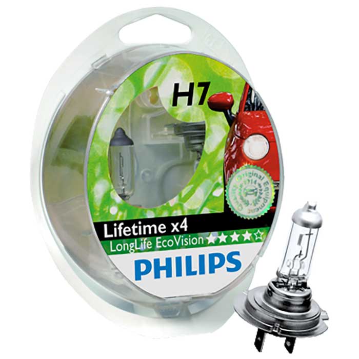 Philips, H7 LongLife EcoVision 100.000 km - 2-pak