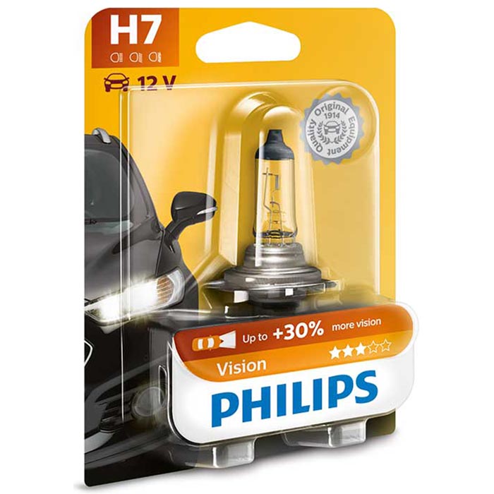 Philips, Vision H7 Halogenpære 12V 55W