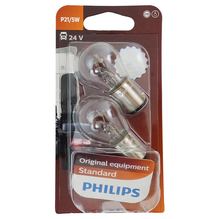 Philips, Pære 24V 21/5W BAY15D Blister 2 stk.