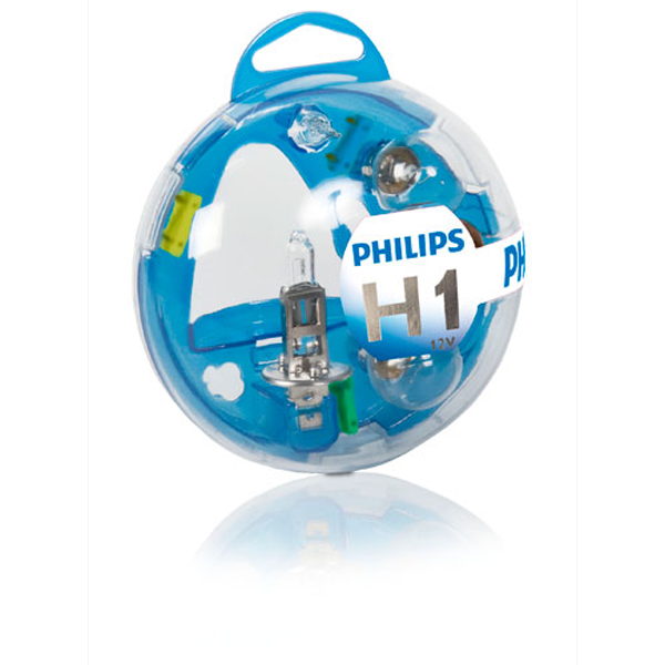 Philips, H1 Nødpakke med Reservepærer og Sikringer