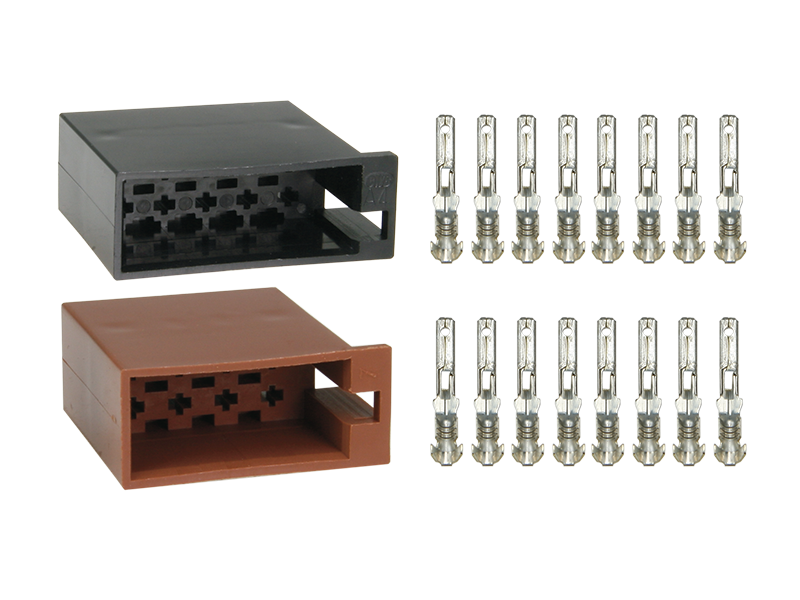 ACV, ISO Hunstik Adapter Sæt - 8+8 Pin