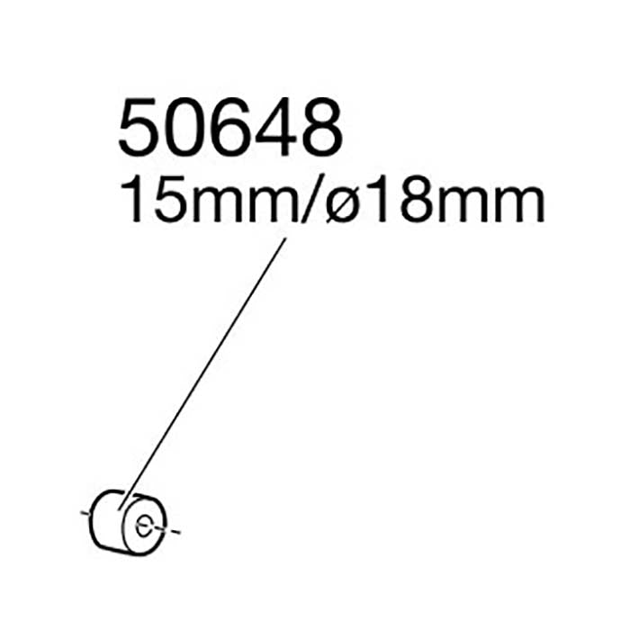 Thule, Plastskive 15mm Ø18 Sort - 50648