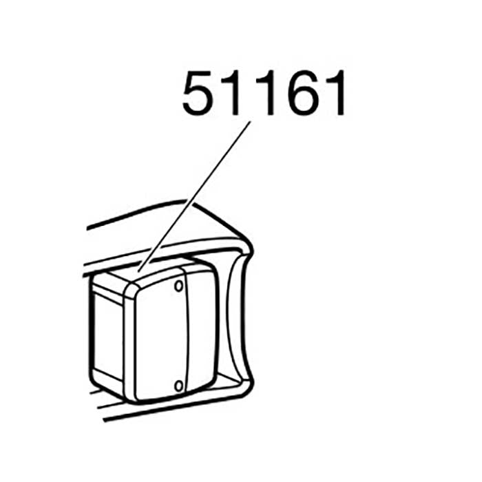 Thule, Lygtehus Sæt med Glas Højre+Venstre 51161