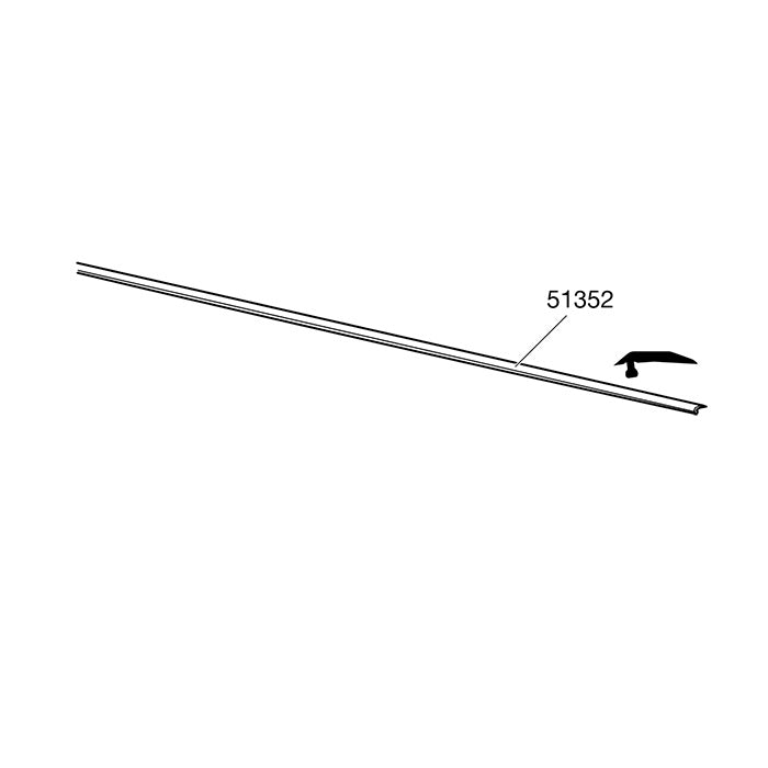 Thule, Gummiliste Antihyl 1550mm Højre/Venstre