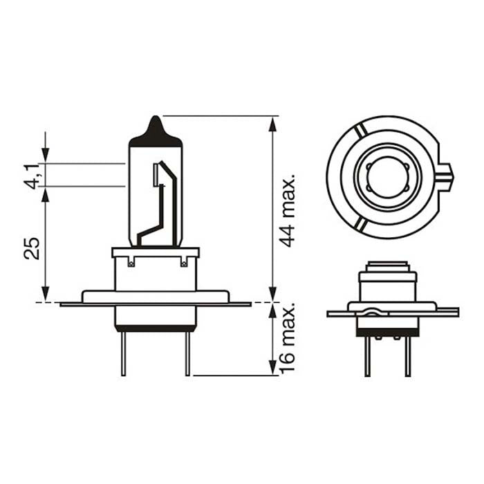 Bosch, H7 Ultra White Halogen Bilpære, 4200K 12V 55W