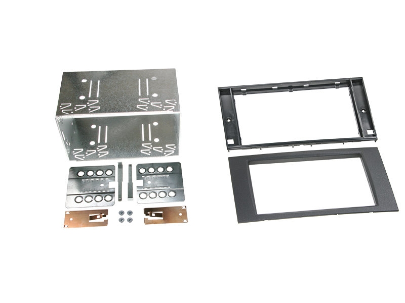 ACV, Ford Monteringssæt - Sort Rubber Touch Double-DIN