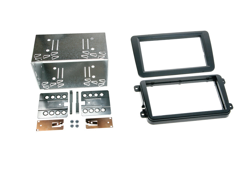 ACV, 2-DIN Kit Div. VW Sort Rubbertouch