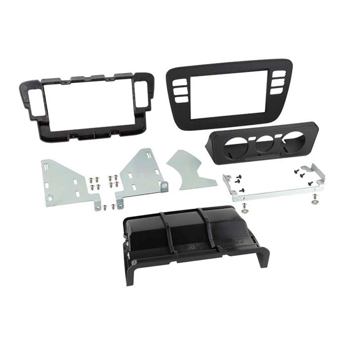 ACV, 2-DIN Car Radio Frame Kit for VW UP!, Skoda Citigo, Seat Mii (Black, 2011-2016)