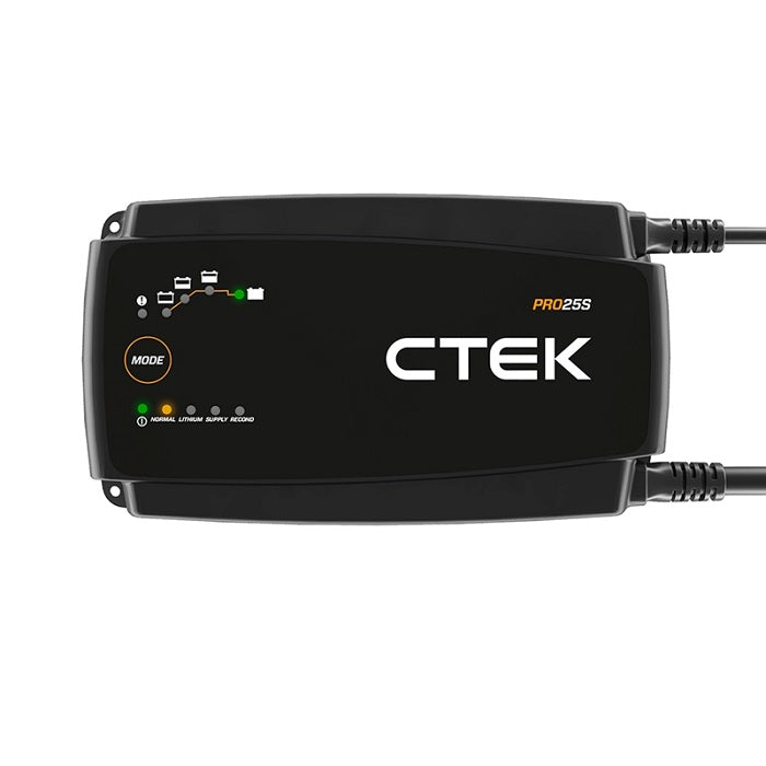 CTEK, Pro25S - Professionel 12V Batterilader med 25A og 2m Kabel