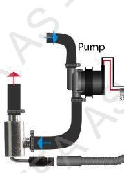 Defa, 12V Pumpemotor med Ø18mm Studser