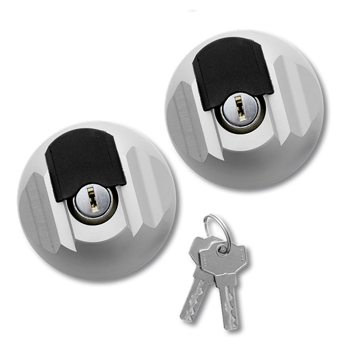 Disec, 75 Varevognslås - Nøgle Åbning - Sølv - 2 Stk.