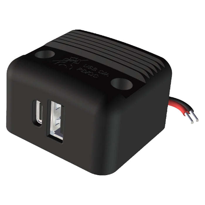 Procar, Dobbelt Usb-c/a Stik Til Påbygning 12/24V