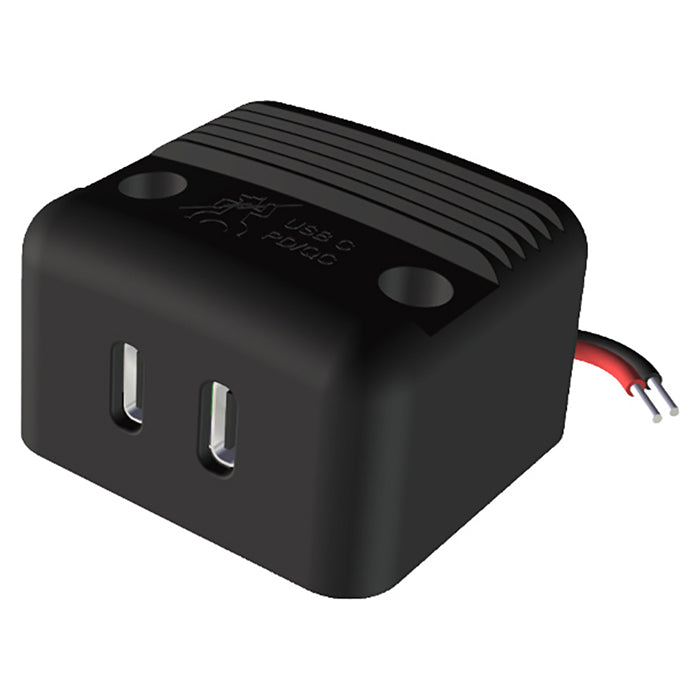 Procar, Dobbelt USB-C Stik til Påbygning 12/24V