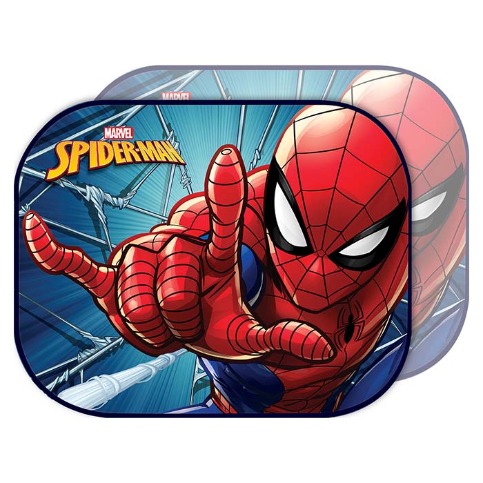 Disney, Spiderman Bil Solskærme, 2-pak, 44x35 cm