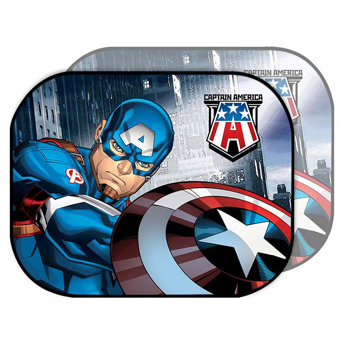 Disney, Captain America Solbeskyttelse - 2 stk. 44x35cm