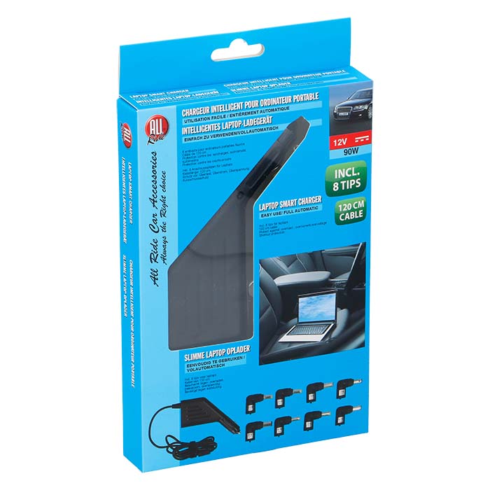 AllRide, Universal Laptop Charger 12V 90W with 8 Connectors