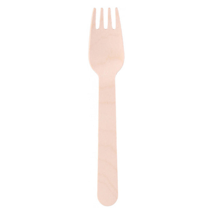 Edco, Eco-Friendly Wooden Forks - Pack of 50