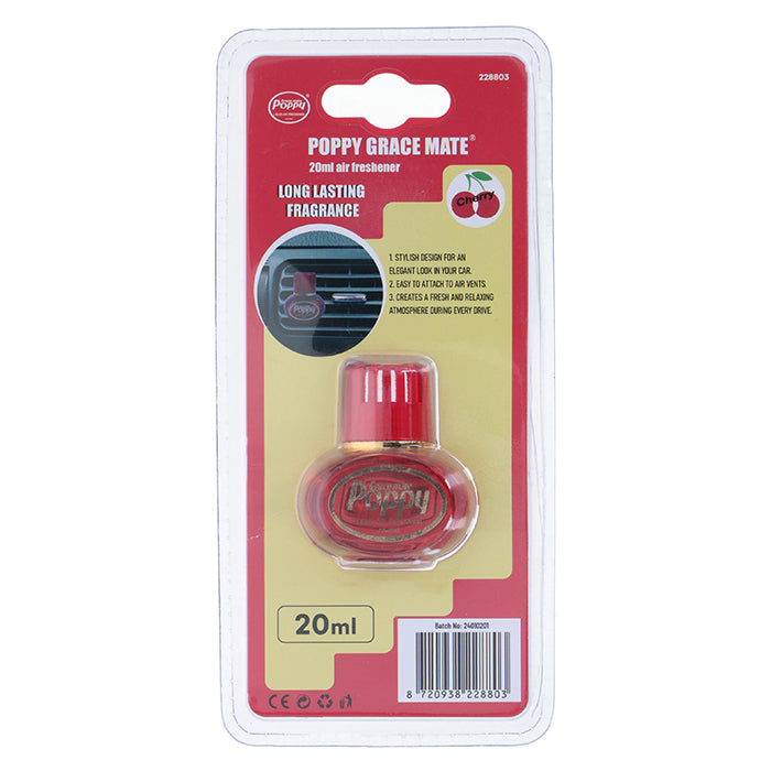 Poppy, Mini Luftfrisker Cherry, 20 ml.