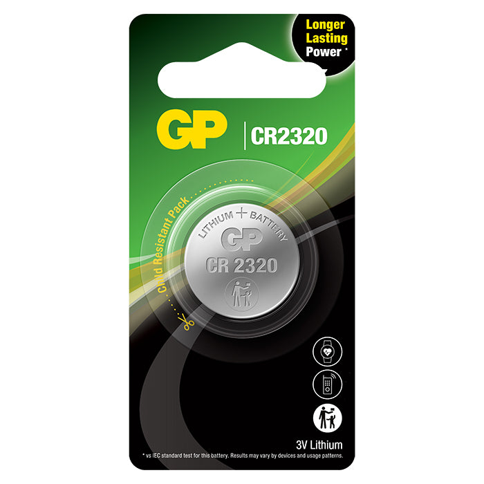 Gp-batteri, GP Knapcelle, Lithium, CR2320, 1-pak