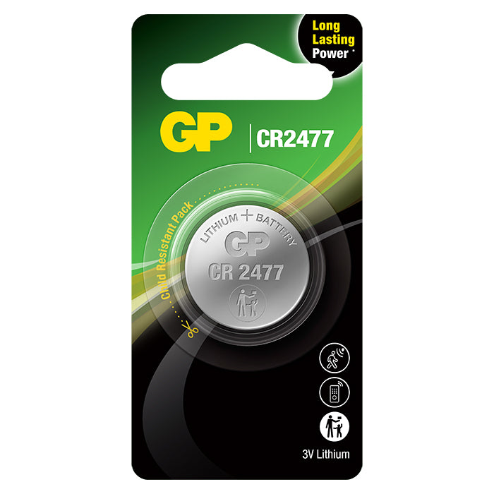 Gp-batteri, GP Knapcelle, Lithium, CR2477, 1-pak