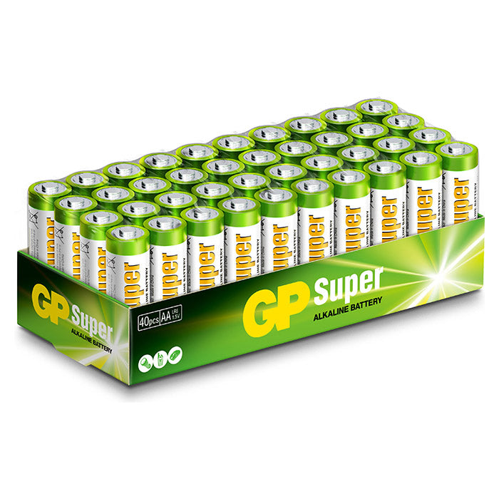 GP Batteri, Alkaline AA Power Pack, 40 Stk