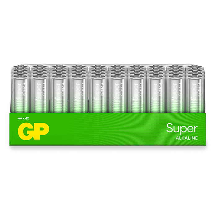 GP Batteries, GP Super Alkaline AA Batteri, 15A/LR6, 40-pak