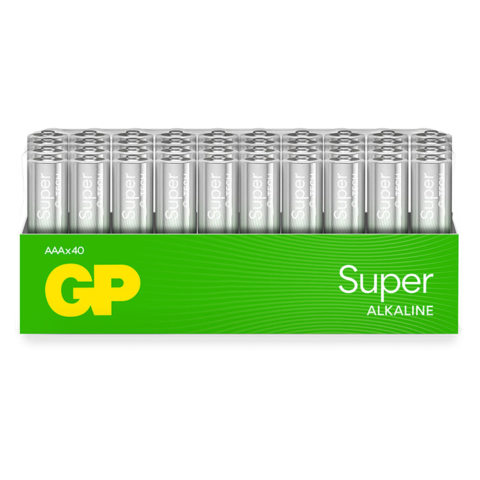 GP Batteries, GP Super Alkaline Aaa Batteri, 24A/LR03, 40-pak