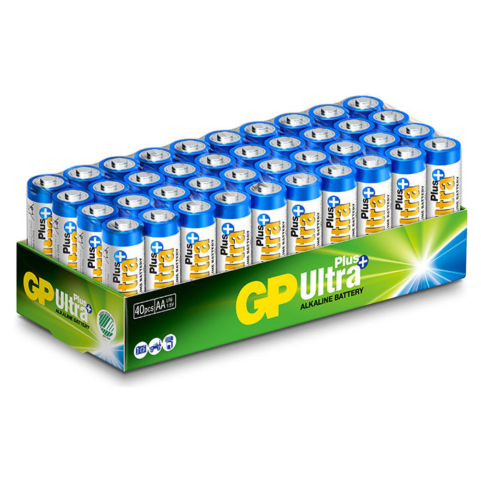 GP Batteri, Alkaline AA 40-pak Svanemærket Ultra Plus