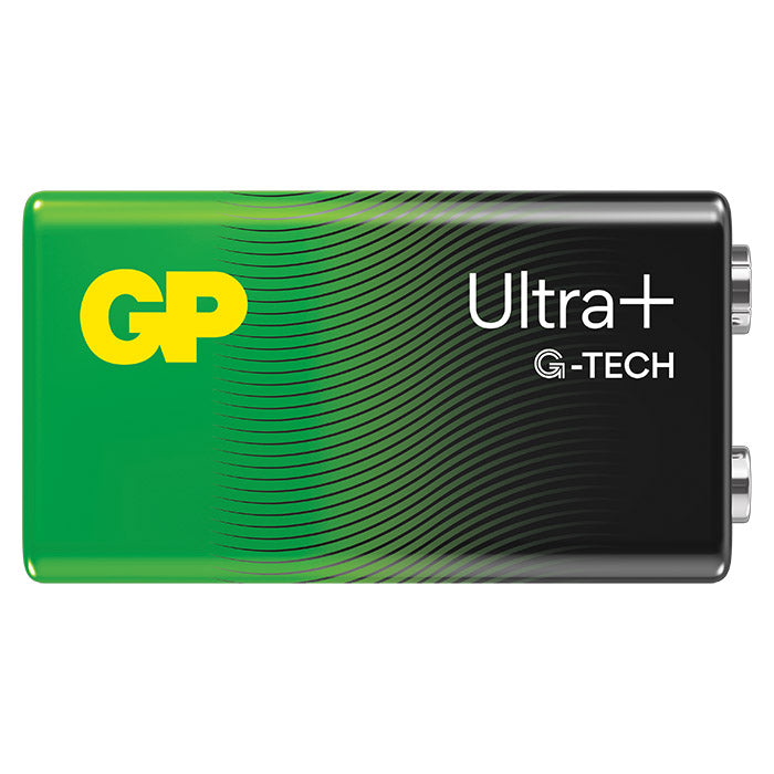 GP Batteri, Ultra Plus 9V Alkaline - Enkelt Pakke, Svanemærket