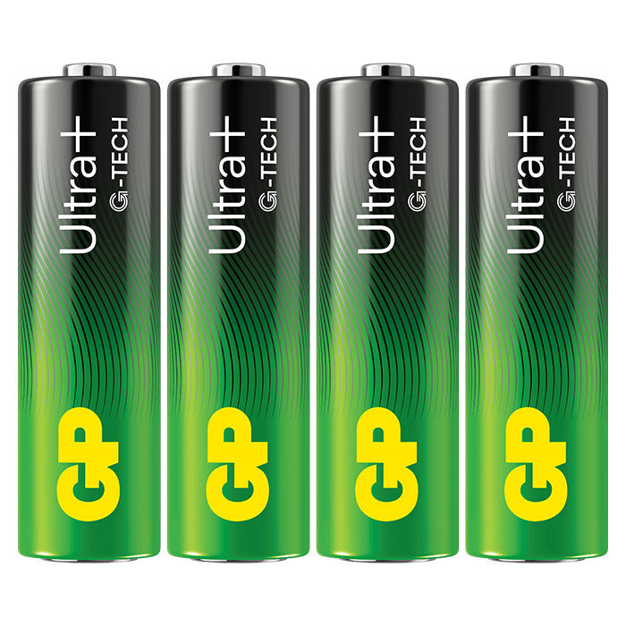 GP Batteri, Ultra Plus AA Alkaline 4-Pack, Svanemærket