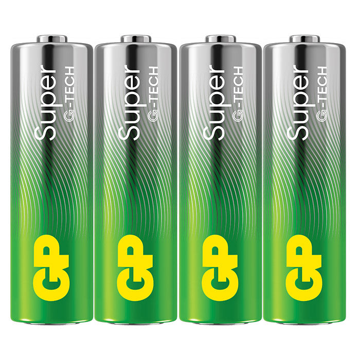 GP Batteri, Alkaline AA 4-Pack med G-Tech